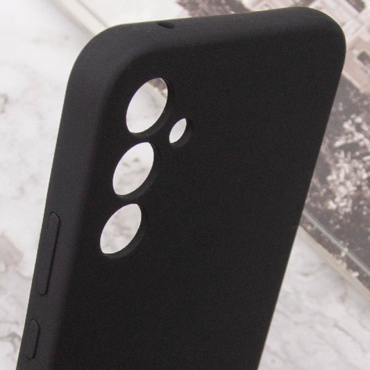 Чехол Silicone Cover Lakshmi Full Camera (AAA) для Samsung Galaxy S23 FE Черный / Black - изображение 5