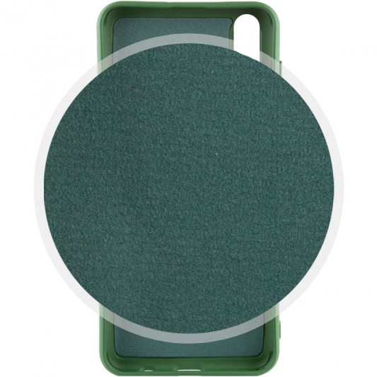 Чохол Silicone Cover Lakshmi (AA) для Samsung Galaxy A50 (A505F) / A50s / A30s Зелений / Dark green - зображення 2 