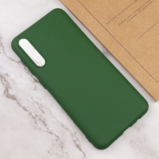 Чохол Silicone Cover Lakshmi (AA) для Samsung Galaxy A50 (A505F) / A50s / A30s Зелений / Dark green - зображення 3 