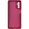 Чехол TPU GETMAN Liquid Silk Full Camera для Samsung Galaxy A34 5G Бордовый / Marsala