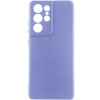 Чохол TPU GETMAN Liquid Silk Full Camera для Samsung Galaxy S22 Ultra Бузковий / Dasheen