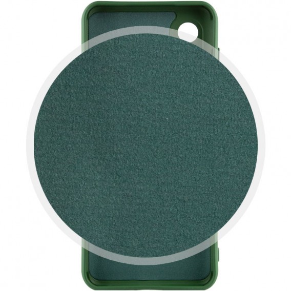 Чохол TPU GETMAN Liquid Silk Full Camera для Samsung Galaxy S22 Ultra Зелений / Dark green