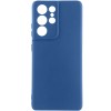 Чохол TPU GETMAN Liquid Silk Full Camera для Samsung Galaxy S22 Ultra Синій / Navy Blue
