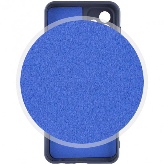 Чохол TPU GETMAN Liquid Silk Full Camera для Samsung Galaxy S22 Ultra Синій / Navy Blue - зображення 1 