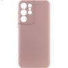 Чохол TPU GETMAN Liquid Silk Full Camera для Samsung Galaxy S22 Ultra Рожевий / Pink Sand