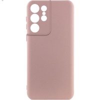 Чохол TPU GETMAN Liquid Silk Full Camera для Samsung Galaxy S22 Ultra Рожевий / Pink Sand