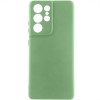 Чохол TPU GETMAN Liquid Silk Full Camera для Samsung Galaxy S22 Ultra Зелений / Pistachio