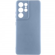 Чохол TPU GETMAN Liquid Silk Full Camera для Samsung Galaxy S22 Ultra Блакитний / Lilac Blue