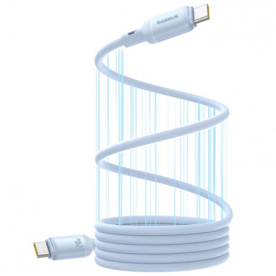 Кабель Baseus PicoGo Magnetic Liquid Silicone Type-C to Type-C 240W (1m) Galaxy Blue