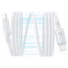 Дата кабель Baseus PicoGo Magnetic Liquid Silicone Type-C to Type-C 240W (1m) (P10376800) Moon White