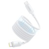 Дата кабель Baseus PicoGo Magnetic Liquid Silicone Type-C to Type-C 240W (1m) (P10376800) Moon White