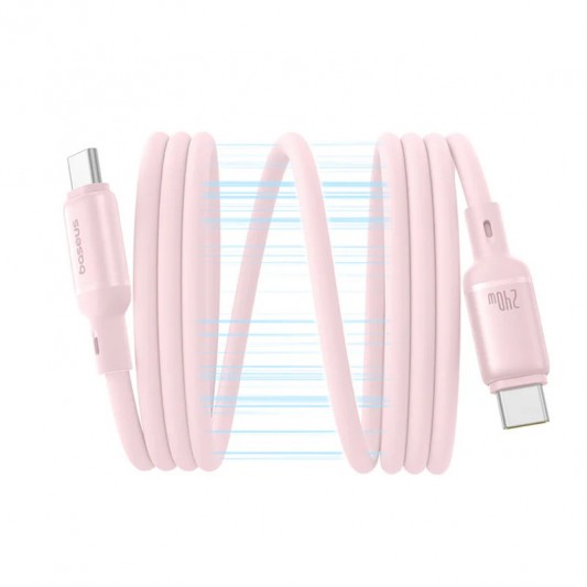 Дата кабель Baseus PicoGo Magnetic Liquid Silicone Type-C to Type-C 240W (1m) (P10376800) Baby Pink - изображение 1