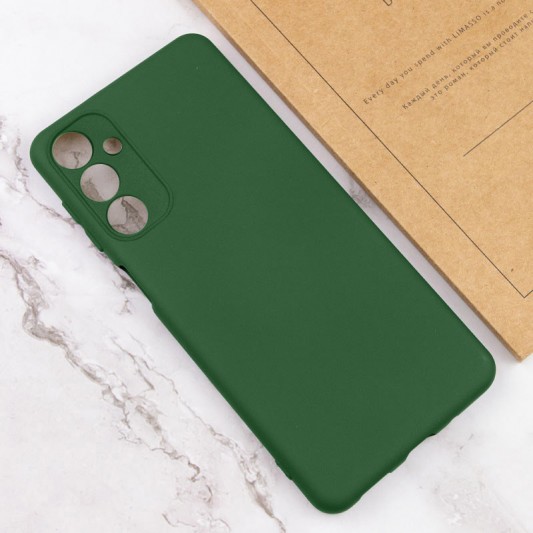 Чохол TPU GETMAN Liquid Silk Full Camera для Samsung Galaxy M23 5G Зелений / Dark green - зображення 3 
