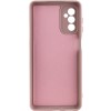 Чехол TPU GETMAN Liquid Silk Full Camera для Samsung Galaxy M23 5G Розовый / Pink Sand