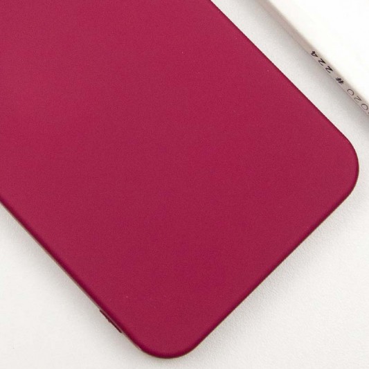 Чехол TPU GETMAN Liquid Silk Full Camera для Samsung Galaxy S23 Бордовый / Marsala - изображение 1