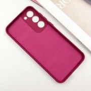 Чехол TPU GETMAN Liquid Silk Full Camera для Samsung Galaxy S23 Бордовый / Marsala