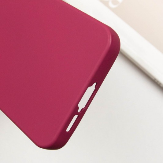 Чехол TPU GETMAN Liquid Silk Full Camera для Samsung Galaxy S23 Бордовый / Marsala - изображение 5
