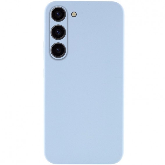 Чехол TPU GETMAN Liquid Silk Full Camera для Samsung Galaxy S23 Голубой / Lilac Blue