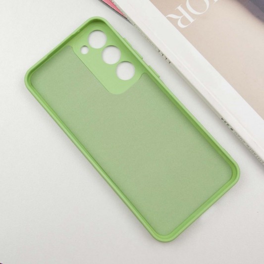 Чехол TPU GETMAN Liquid Silk Full Camera для Samsung Galaxy S23 Зеленый / Pistachio - изображение 2
