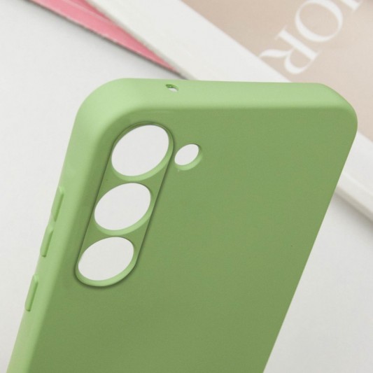 Чехол TPU GETMAN Liquid Silk Full Camera для Samsung Galaxy S23 Зеленый / Pistachio - изображение 4