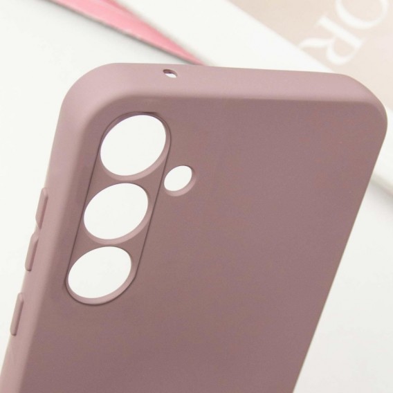 Чехол TPU GETMAN Liquid Silk Full Camera для Samsung Galaxy S23 Розовый / Pink Sand