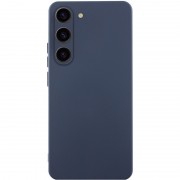 Чехол TPU GETMAN Liquid Silk Full Camera для Samsung Galaxy S23 Синий / Midnight Blue