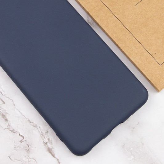 Чехол TPU GETMAN Liquid Silk Full Camera для Samsung Galaxy S23 Синий / Midnight Blue - изображение 3