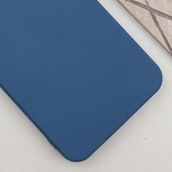 Чехол TPU GETMAN Liquid Silk Full Camera для Samsung Galaxy S23 Синий / Navy Blue