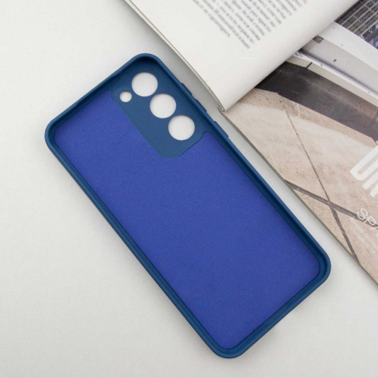Чехол TPU GETMAN Liquid Silk Full Camera для Samsung Galaxy S23 Синий / Navy Blue - изображение 2