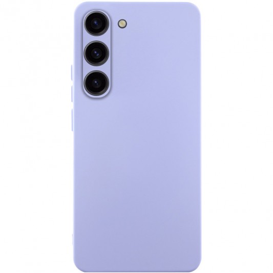 Чехол TPU GETMAN Liquid Silk Full Camera для Samsung Galaxy S23 Сиреневый / Dasheen