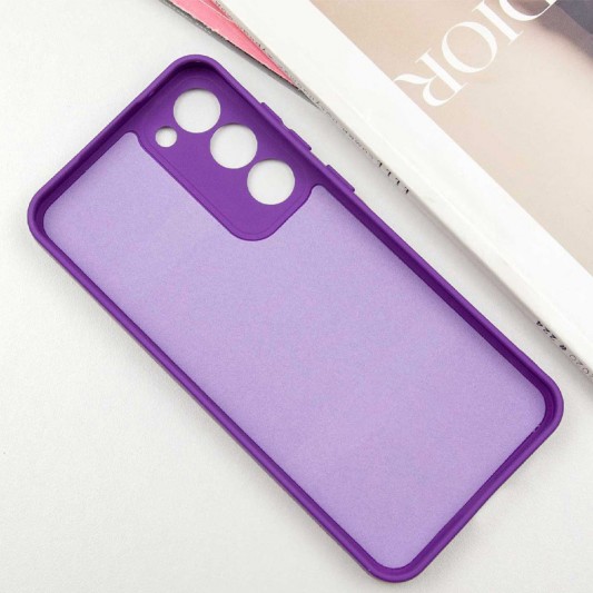 Чехол TPU GETMAN Liquid Silk Full Camera для Samsung Galaxy S23 Фиолетовый / Purple - изображение 2