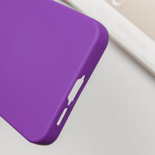 Чехол TPU GETMAN Liquid Silk Full Camera для Samsung Galaxy S23 Фиолетовый / Purple - изображение 4