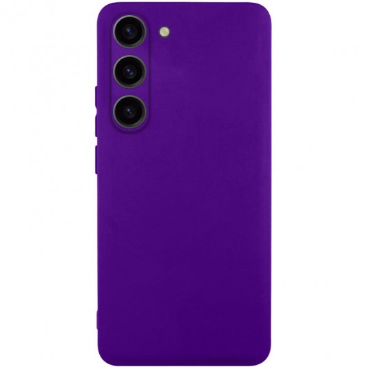 Чехол TPU GETMAN Liquid Silk Full Camera для Samsung Galaxy S23 Фиолетовый / Ultra Violet