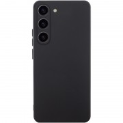 Чехол TPU GETMAN Liquid Silk Full Camera для Samsung Galaxy S23 Черный / Black