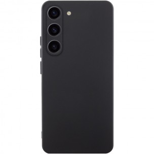 Чехол TPU GETMAN Liquid Silk Full Camera для Samsung Galaxy S23 Черный / Black Чехол TPU GETMAN Liquid Silk Full Camera для Samsung Galaxy S23 Черный / Black