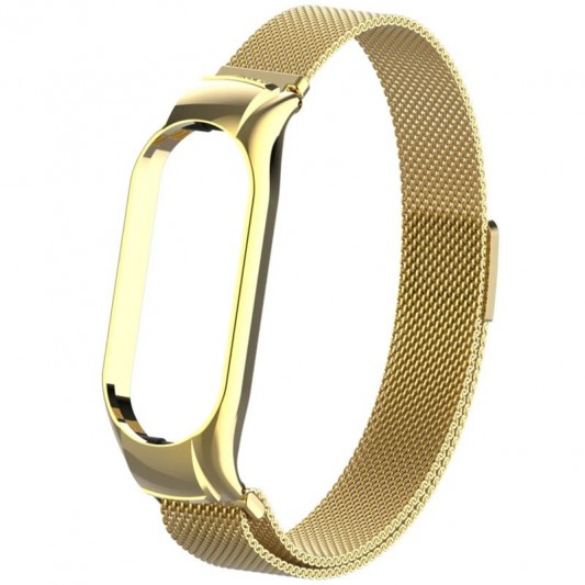 Ремінець Milanese Loop Design для Xiaomi Mi Band 7 Gold - зображення 5 