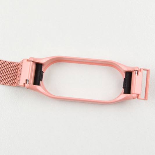 Ремінець Milanese Loop Design для Xiaomi Mi Band 7 Peach - зображення 3 