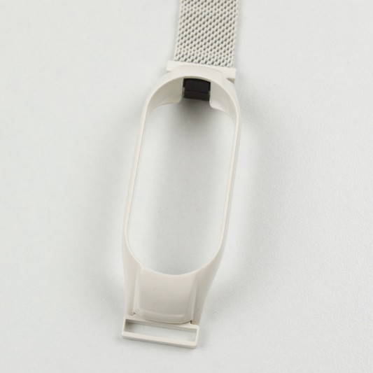 Ремінець Milanese Loop Design для Xiaomi Mi Band 7 White - зображення 4 