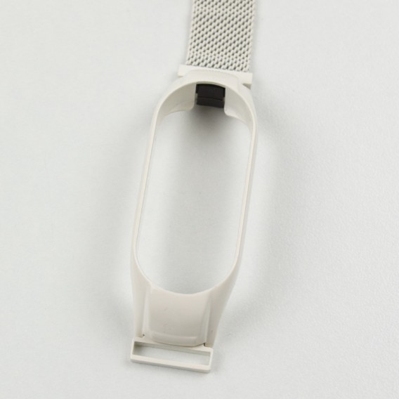 Ремінець Milanese Loop Design для Xiaomi Mi Band 7 White