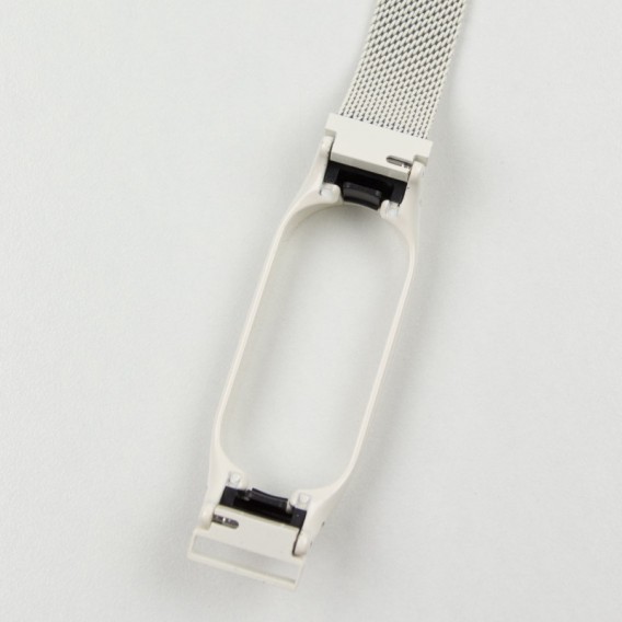 Ремінець Milanese Loop Design для Xiaomi Mi Band 7 White