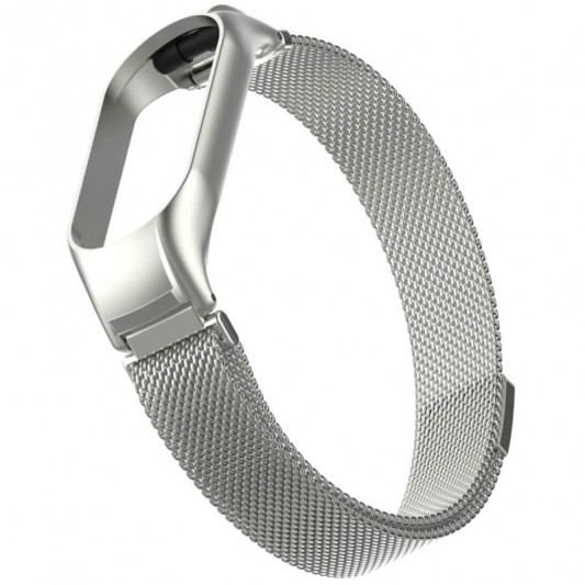 Ремінець Milanese Loop Design для Xiaomi Mi Band 7 Silver - зображення 4 