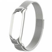 Ремінець Milanese Loop Design для Xiaomi Mi Band 7 Silver