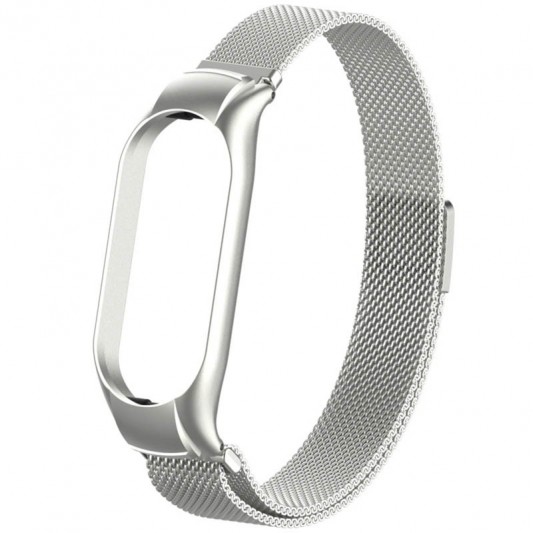 Ремінець Milanese Loop Design для Xiaomi Mi Band 7 Silver - зображення 5 