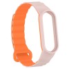 Ремінець Dual-color Magnetic для Xiaomi Mi Band 7/6/5/4/3 Light Pink / Orange