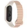 Ремінець Dual-color Magnetic для Xiaomi Mi Band 7/6/5/4/3 Beige / White