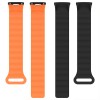 Ремешок Dual-color Magnetic для Xiaomi Mi Band 9/8/10 Black / Orange