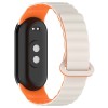 Ремінець Dual-color Magnetic для Xiaomi Mi Band 9/8/10 White / Orange