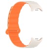 Ремінець Dual-color Magnetic для Xiaomi Mi Band 9/8/10 White / Orange