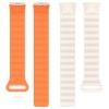 Ремінець Dual-color Magnetic для Xiaomi Mi Band 9/8/10 White / Orange