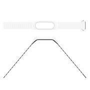 Ремінець Dual-color Magnetic для Xiaomi Mi Band 9/8 White / Black